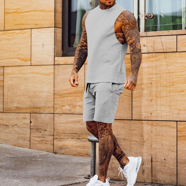 Herren ärmelloses Sportset mit praktischen Taschen Echoarchiv