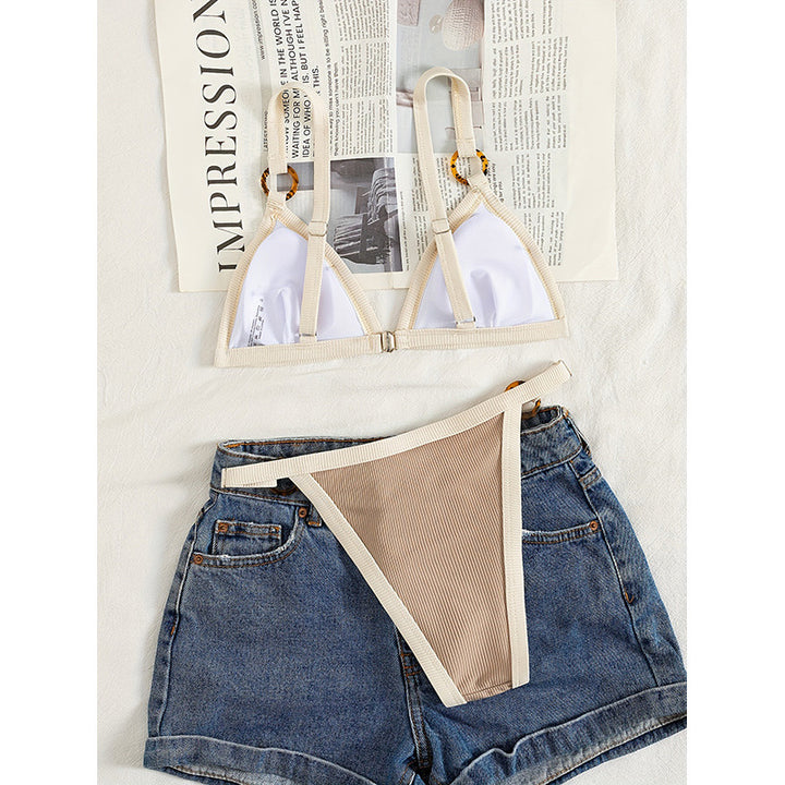 Damen Triangel-Bikini mit eleganten Riemen und aufwendigem Design Echo Archiv