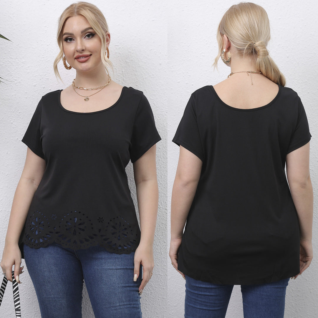 Damen Oberteil mit floralem Lochmuster Echo Archiv