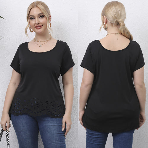 Damen Oberteil mit floralem Lochmuster Echo Archiv