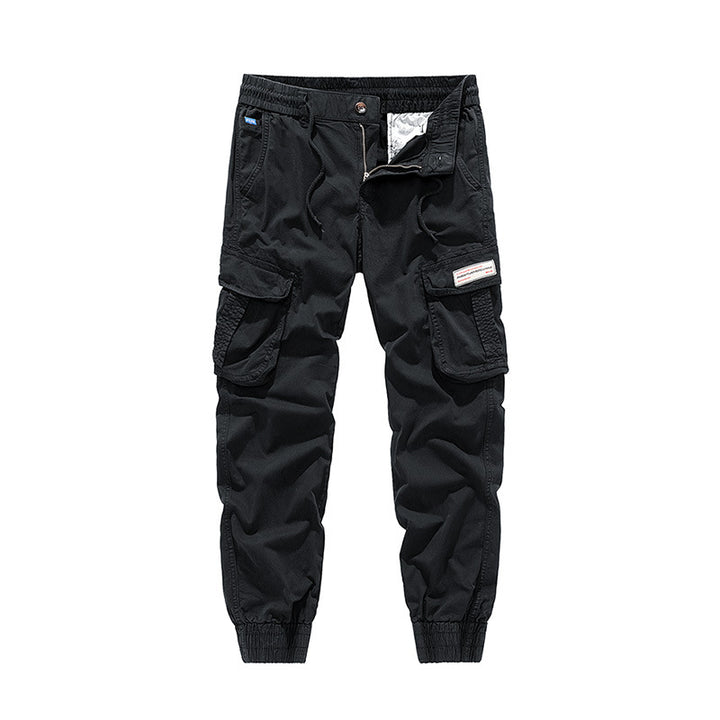 Herren Utility‑Cargo‑Jogger mit elastischem Komfortbund, Mehrfach‑Klappentaschen und gerippten Knöchelbündchen Echo Archiv