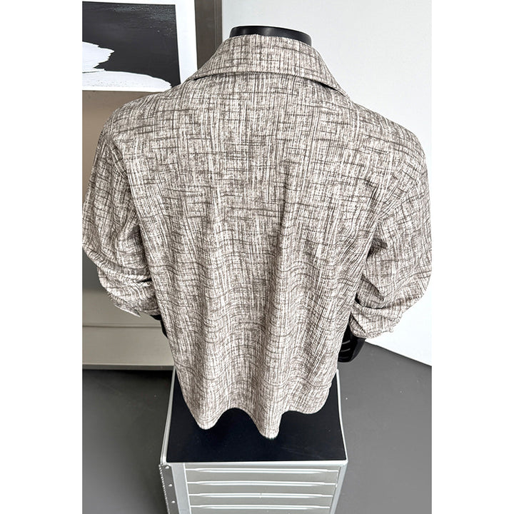 Herren Freizeit Langarmhemd Jacke Echo Archiv