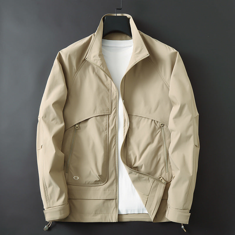 Herren Leichte Utility-Fieldjacke mit verstellbarem Saum und verdeckten Reißverschlusstaschen Echo Archiv