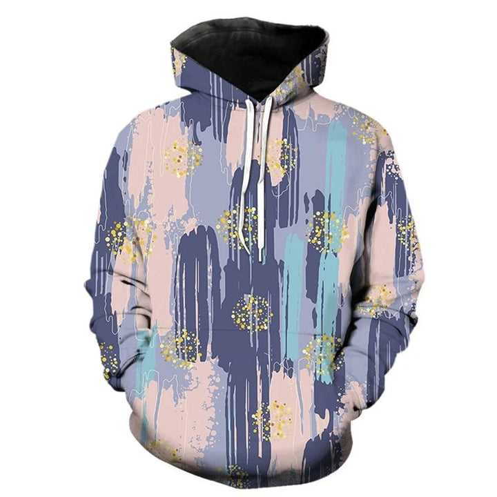 Damen Kreativer Kapuzenpullover mit abstraktem Design Echoarchiv