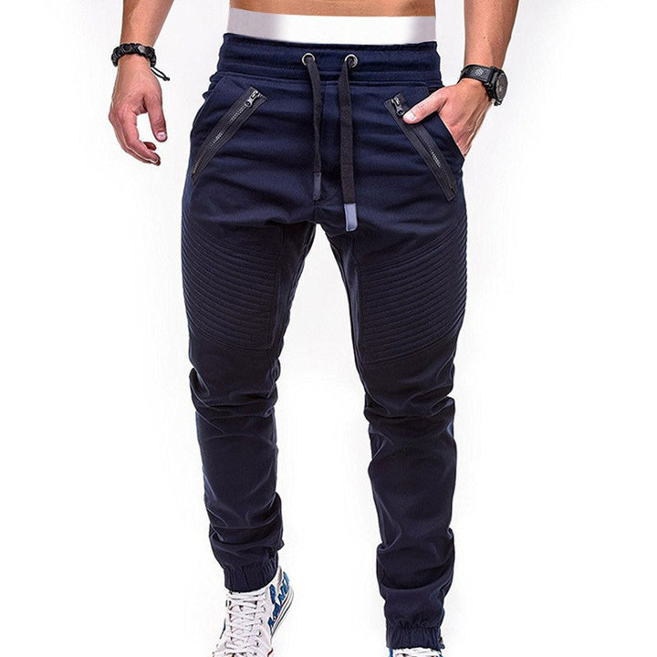 Herren Jogginghose mit modernen Reißverschlusstaschen und stylischen Rippdetails Echoarchiv