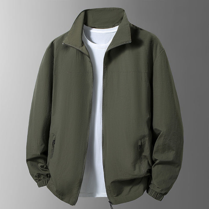 Herren Leichte Übergangsjacke mit hohem Kragen und praktischen Taschen Echo Archiv