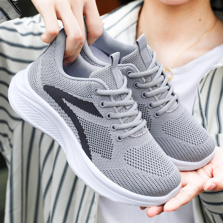 Damen nan atmungsaktive gestrickte Sneaker mit Memory-Schaum-Fußbett und stoßdämpfender EVA-Sohle Echo Archiv