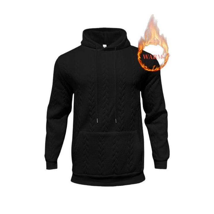 Herren Thermo Kapuzenpullover mit strukturiertem Innenfutter und praktischen Taschen Echoarchiv
