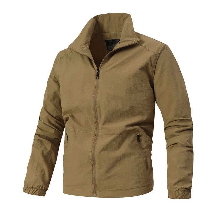 Herren Leichte Softshelljacke mit Stehkragen, winddichter Membran und Reißverschlusstaschen Echoarchiv