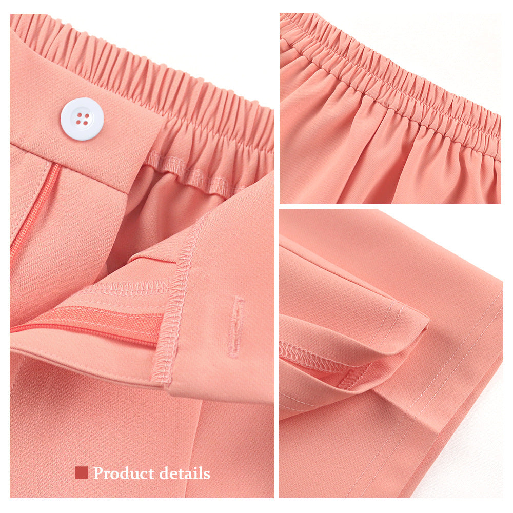 Damen Elegante Weit ausgestellte Hose mit Hohem Bund Echo Archiv