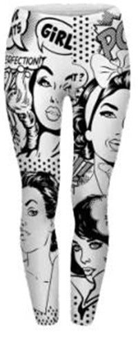 Damen Mandala-Ombre Leggings mit hohem Bund und formendem Stretch echoarchiv-
