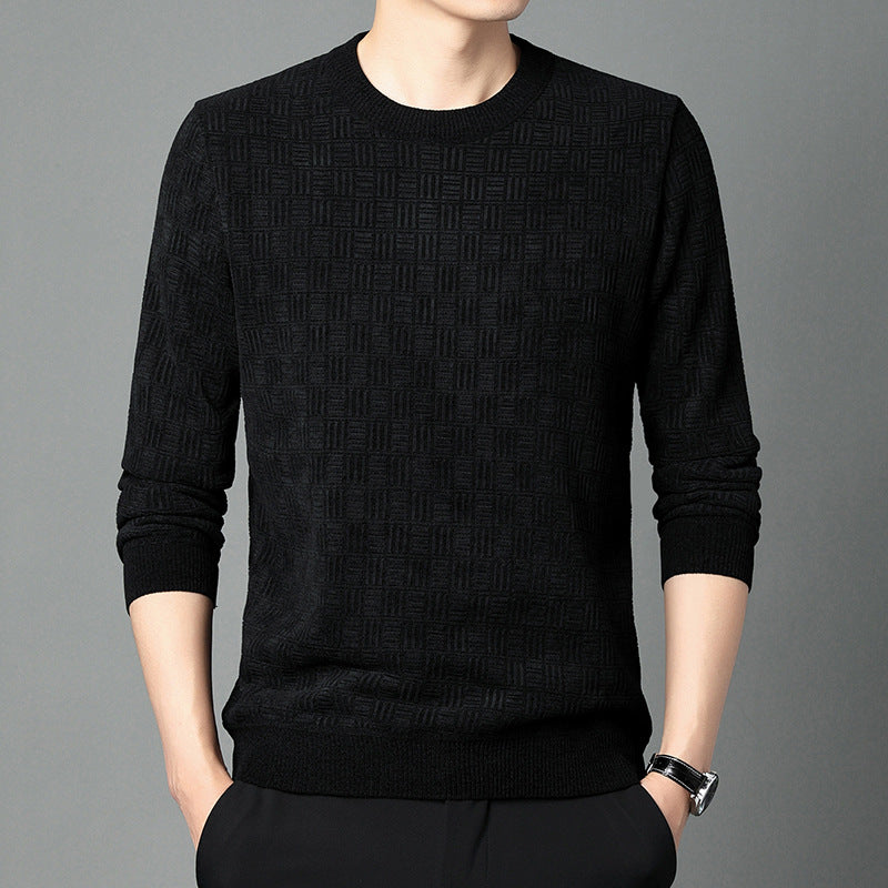 Herren komfortabler Strickpullover mit einzigartiger Struktur Echoarchiv