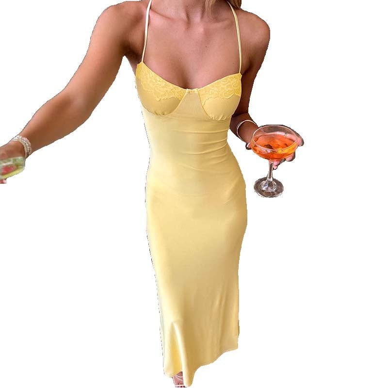 Damen figurbetontes Maxikleid mit schickem Herzausschnitt und Raffungen Echo Archiv