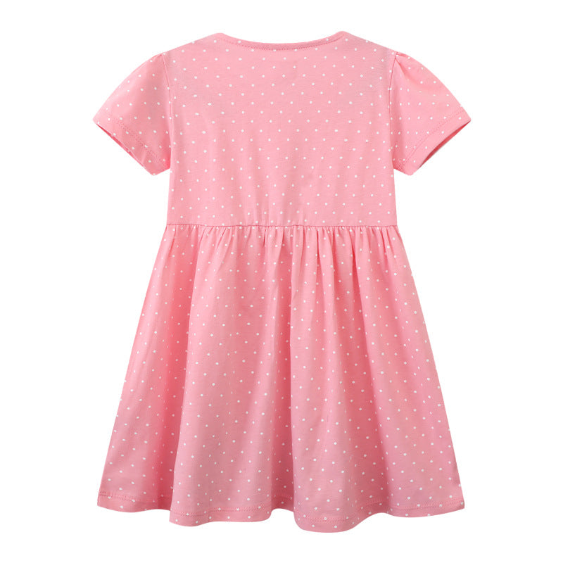 Mädchen Sommerkleid mit niedlichen Tierapplikationen Echo Archiv