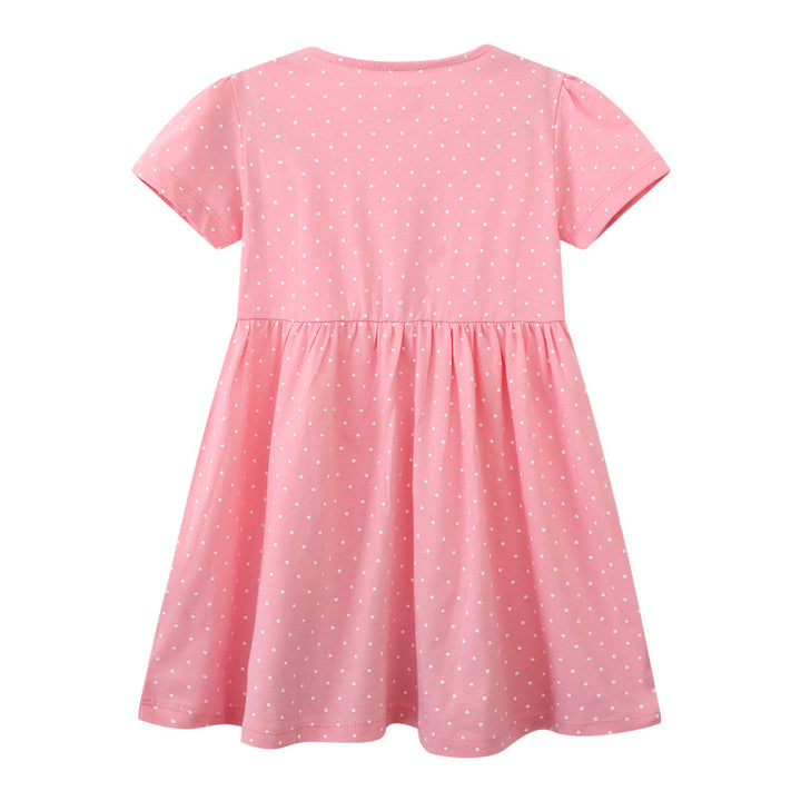 Mädchen Sommerkleid mit niedlichen Tierapplikationen Echo Archiv