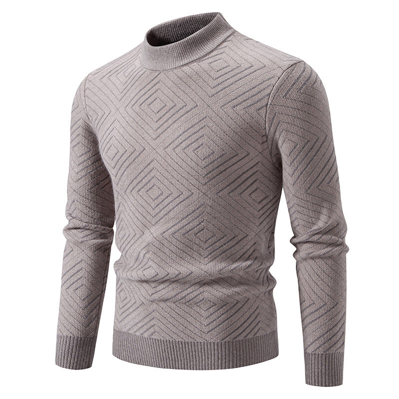 Herren eleganter Pullover mit Strukturmuster Echoarchiv