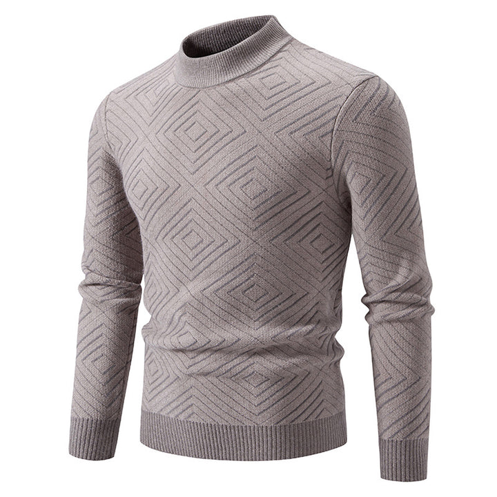 Herren eleganter Pullover mit Strukturmuster Echoarchiv