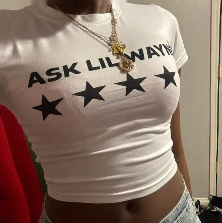 Damen Kurzärmliges Crop-Top aus atmungsaktivem Material Echo Archiv