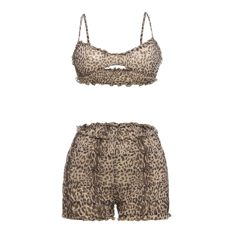 Damen modisches Tiermuster-Bikini-Set Echo Archiv