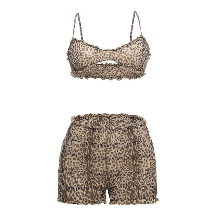 Damen modisches Tiermuster-Bikini-Set Echo Archiv