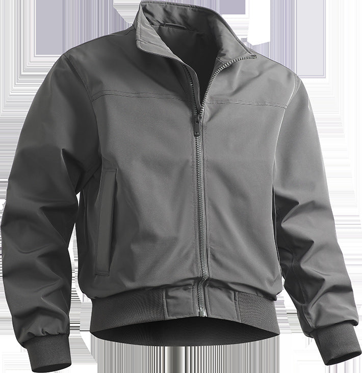 Herren lässige Übergangsjacke mit elastischen Bündchen und praktischen Taschen Echoarchiv