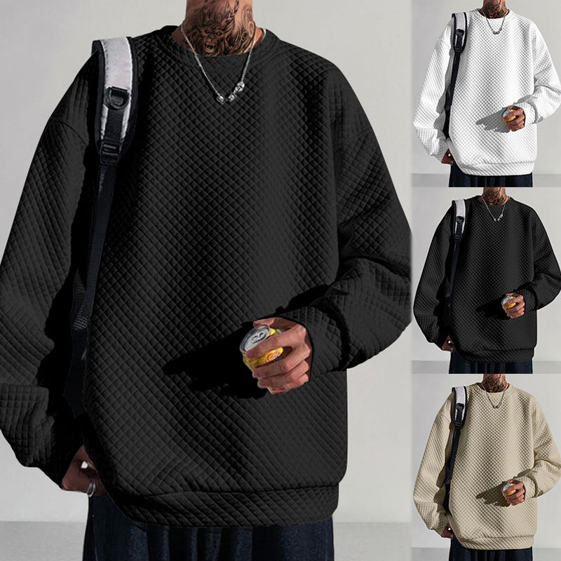 Herren lässiger Sweatshirt mit strukturiertem Design Echoarchiv