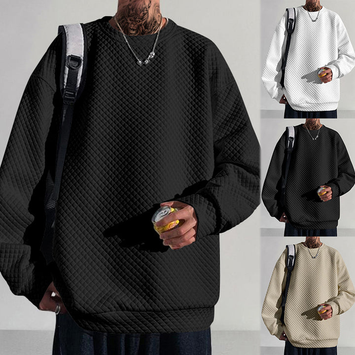 Herren lässiger Sweatshirt mit strukturiertem Design Echoarchiv