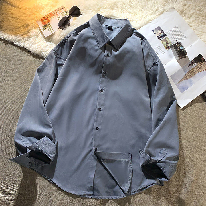 Herren lässige Hemdbluse aus atmungsaktivem Baumwollstoff mit praktischen Taschen Echoarchiv