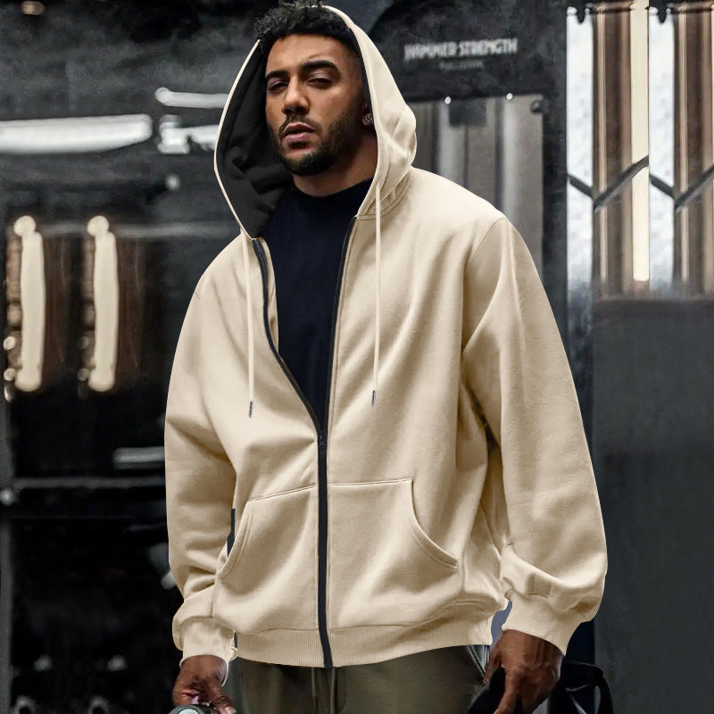 Herren Zip-Hoodie mit bequemen Taschen und weichem Innenfutter Echoarchiv