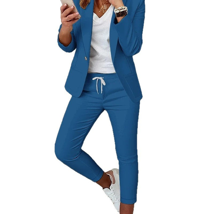 Damen Elegantes Blazer-Set mit bequemen Jogginghose Echo Archiv