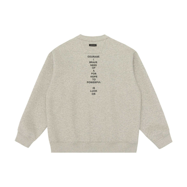 Unisex Oversize Rundhals‑Sweatshirt mit Mini‑Statement‑Stickerei Echoarchiv