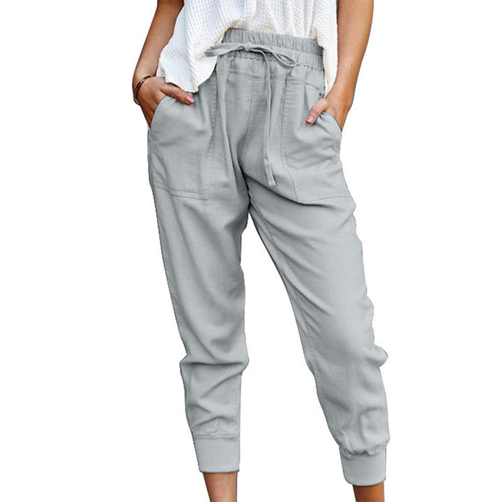 Damen Jogginghose mit elastischem Bund, Tunnelzug und Beinbündchen Echoarchiv