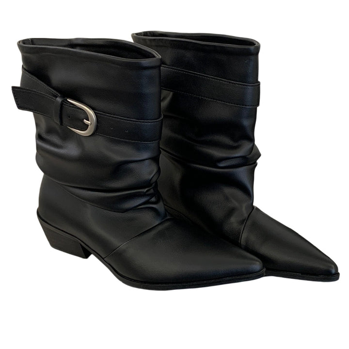 Damen Modische Stiefeletten mit Riemchen und Bequemlichkeitsdetails Echo Archiv