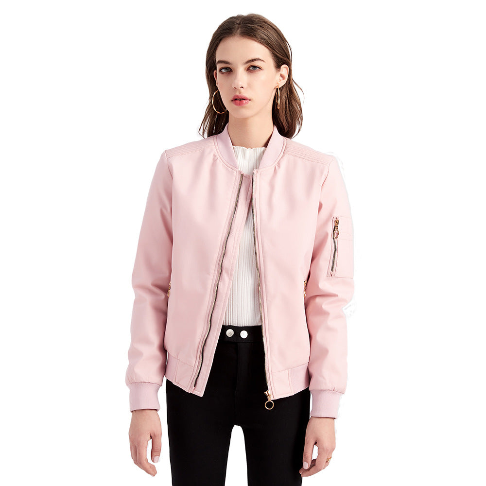 Damen nan leichte sportive Bomberjacke mit Ringzipper und Ärmeltasche Echo Archiv