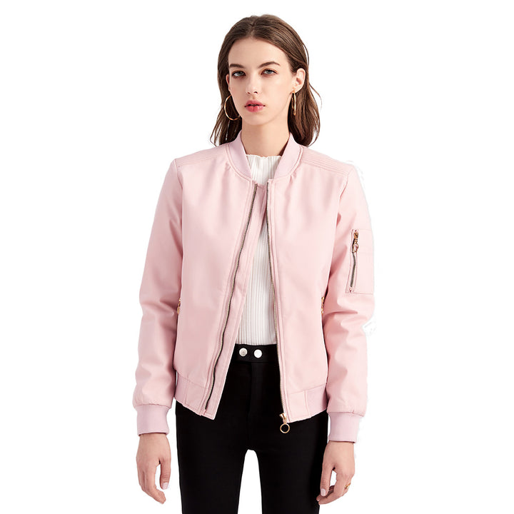 Damen nan leichte sportive Bomberjacke mit Ringzipper und Ärmeltasche Echo Archiv