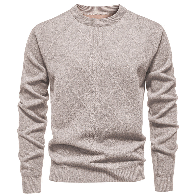 Herren Strickpullover mit modernem Rautenmuster Echoarchiv