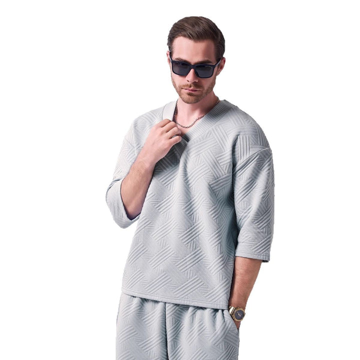 Herren Lässiges Oversized T-Shirt Echoarchiv