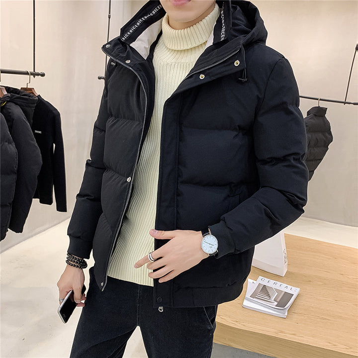 Herren isolierte Steppjacke mit praktischer Kapuze Echoarchiv