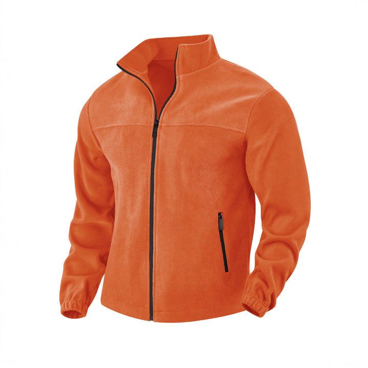 Herren Fleecejacke mit praktischen Taschen und Stehkragen Echoarchiv