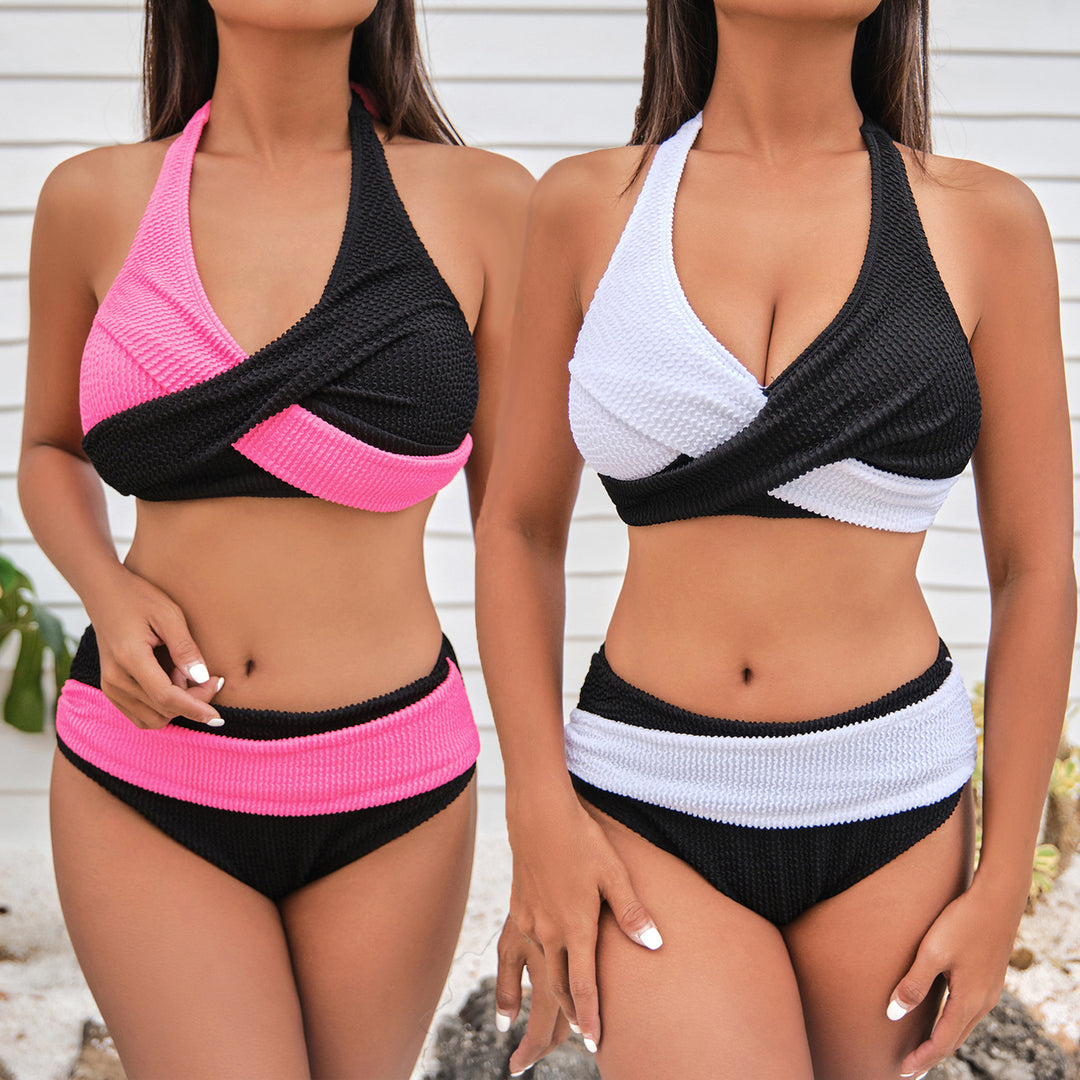 Damen Hochwertiges Wickel-Bikini-Set mit modischem Design Echo Archiv