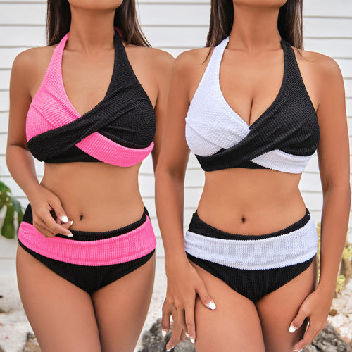Damen Hochwertiges Wickel-Bikini-Set mit modischem Design Echo Archiv