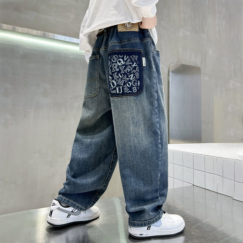 Damen lässige Baggy-Jeans mit einzigartigem Taschen-Design Echo Archiv