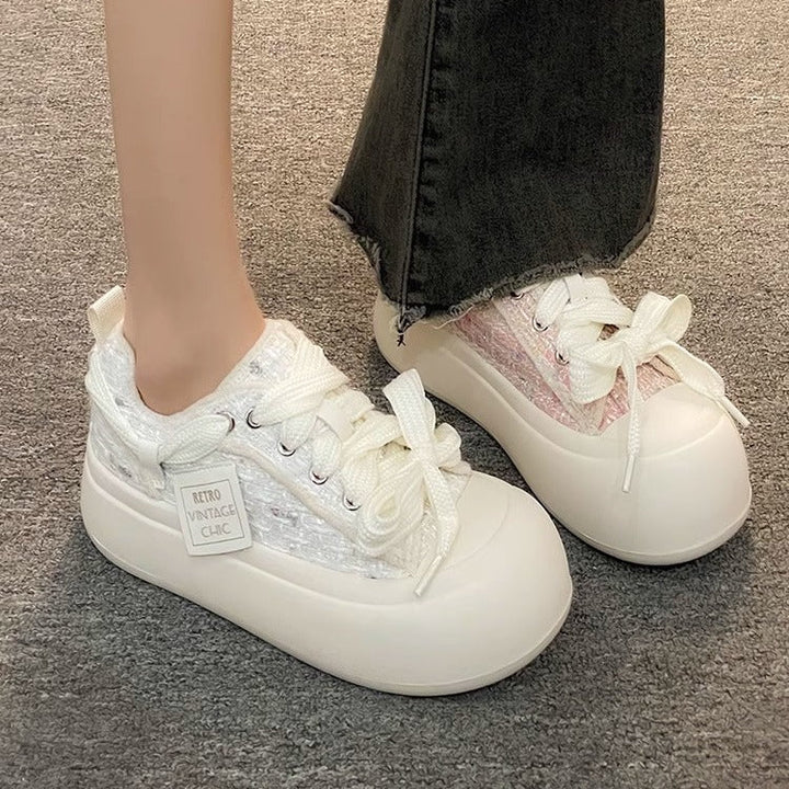 Damen Vintage Sport Sneakers mit komfortabler Gummisohle und weichem Obermaterial Echo Archiv
