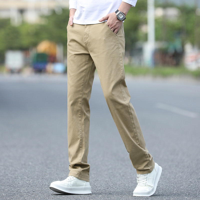 Herren Chinos mit schmalem Schnitt und elastischem Bund Echoarchiv