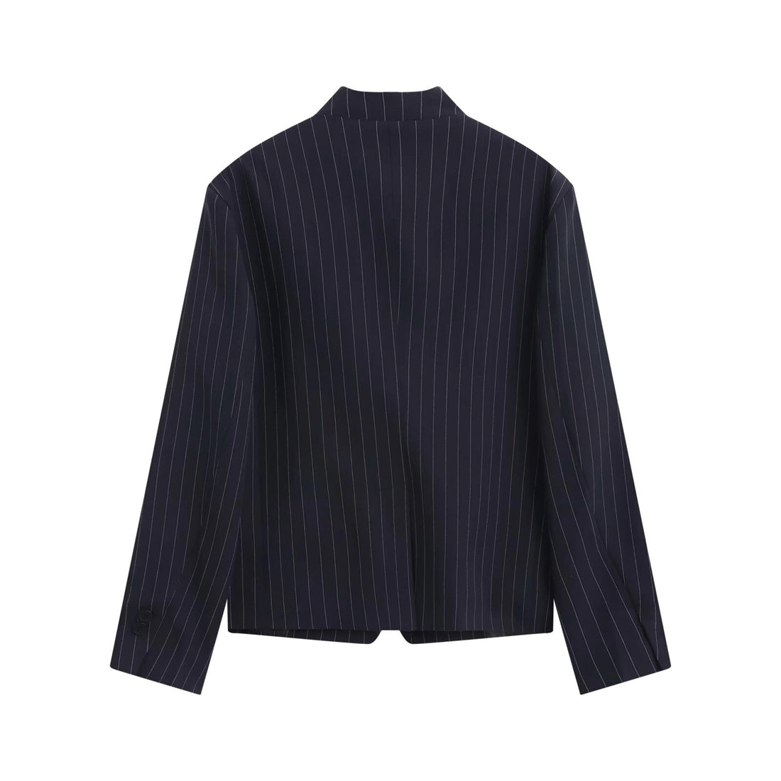 Damen Asymmetrischer Kurzblazer mit Stehkragen und verdeckter Knopfleiste Echo Archiv