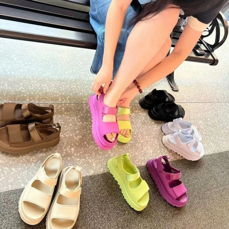 Damen Sportliche Sandalen mit ergonomischem Fußbett und rutschfester Sohle Echoarchiv