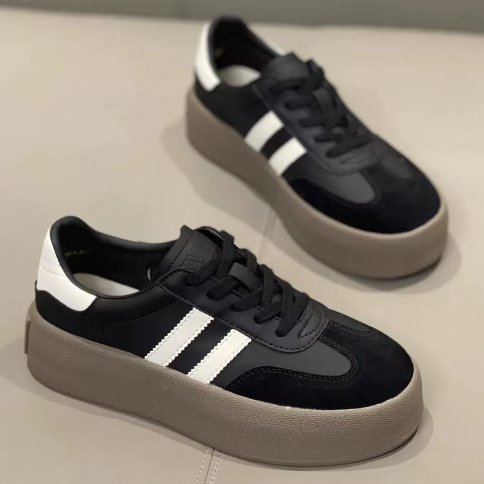 Damen Plateausneakers mit eleganter Oberflächenstruktur und rutschfester Sohle Echo Archiv