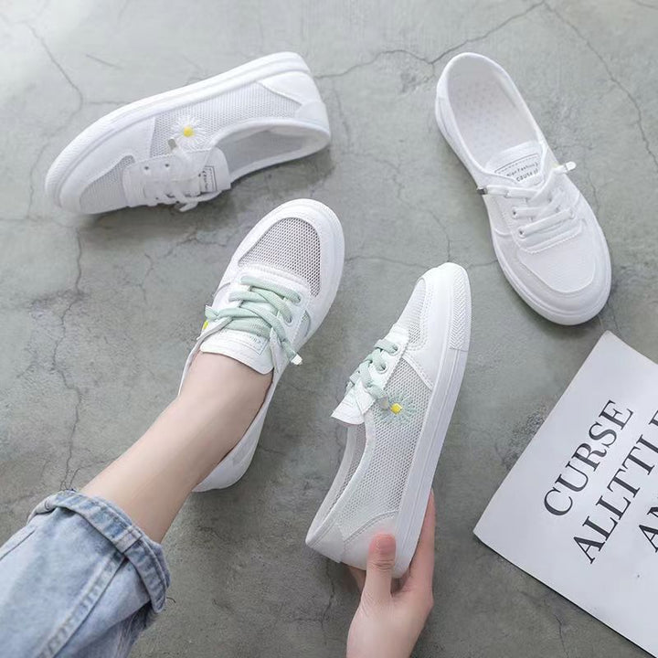 Damen lässige Sneaker mit buntem Blumenmotiv Echo Archiv