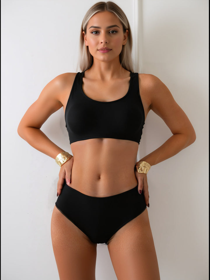 Damen Sportlicher Bikini mit körperbetontem Schnitt Echo Archiv