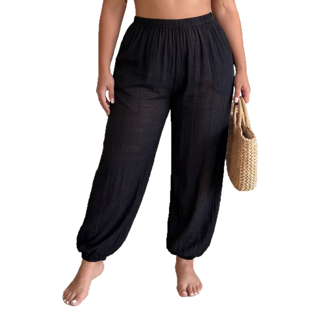 Damen luftige Freizeithose mit elastischem Bund Echo Archiv